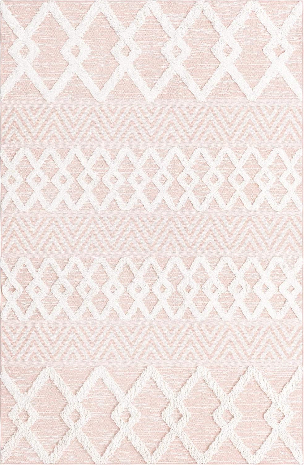 Sabrina Soto Casa Collection Rug – 5' X 8' Pink High Rug Perfect for Bedrooms, Dining Rooms, Living Rooms