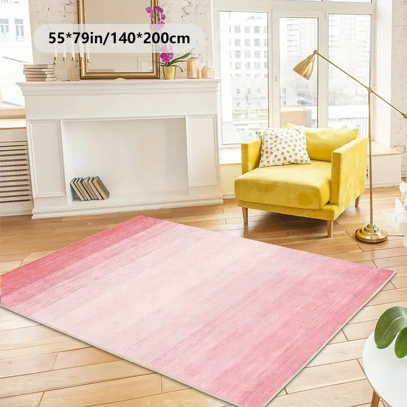 Cotton Candy Pink Ombre Rug (5x7)