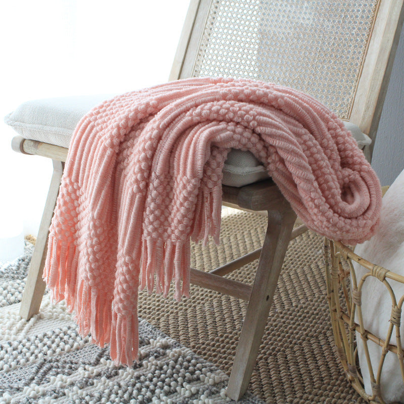 Nordic Knitted Wool Blanket