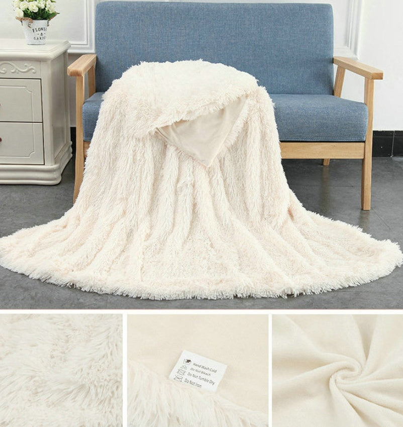 Plush Double Layer Blanket/Pillow Covers (Multiple Sizes)