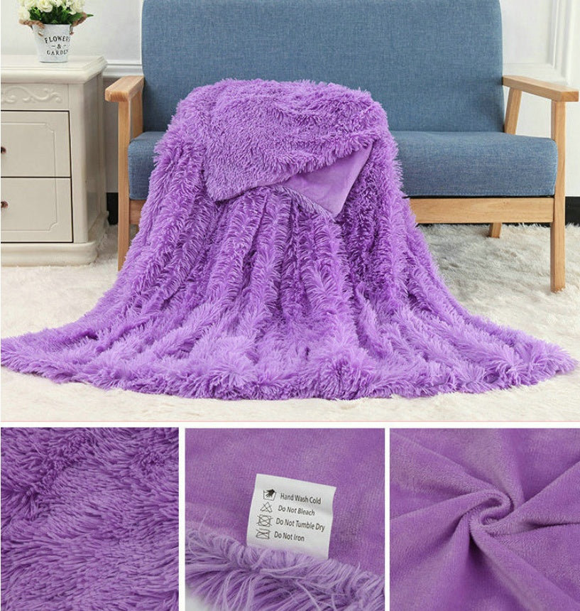 Plush Double Layer Blanket/Pillow Covers (Multiple Sizes)