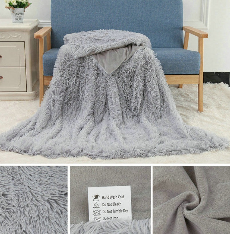 Plush Double Layer Blanket/Pillow Covers (Multiple Sizes)