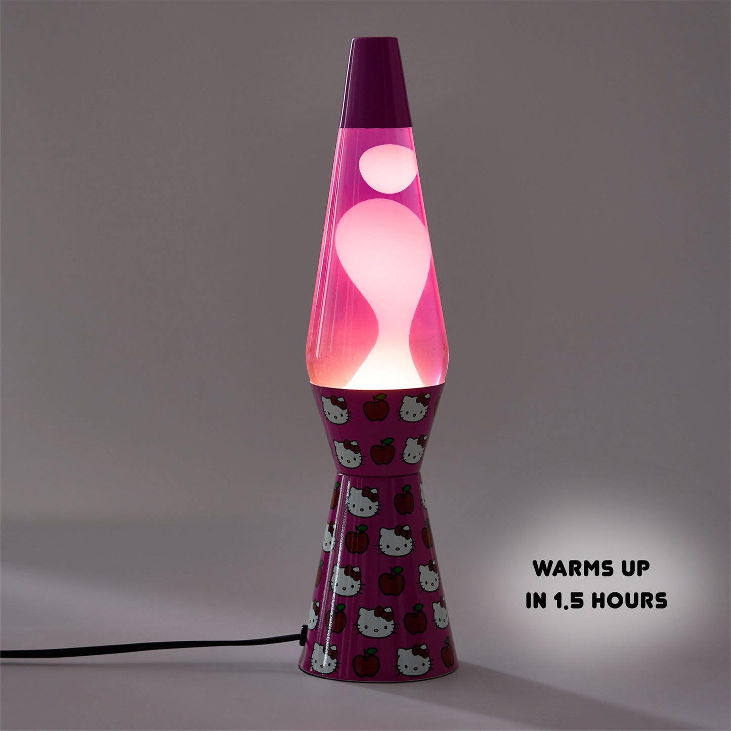 16" Lava Motion Volcano Lamp, Pink Wax in Pink Liquid