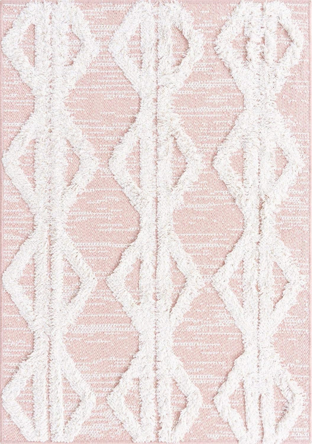 Sabrina Soto Casa Collection Rug – 2' X 3' Pink High Rug Perfect for Entryways, Kitchens, Breakfast Nooks, Accent Pieces