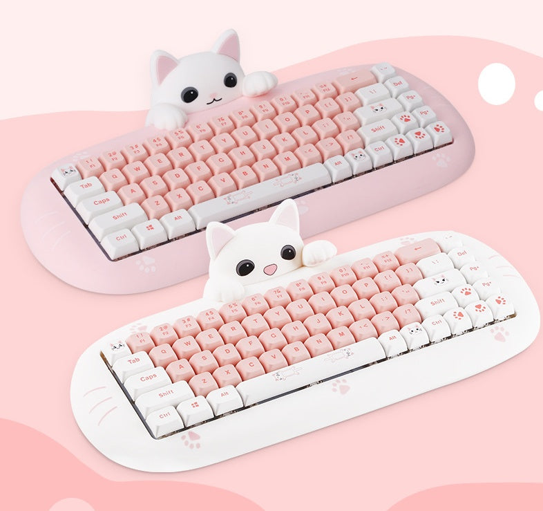 Kitty Pink Pixel Mini Keyboard