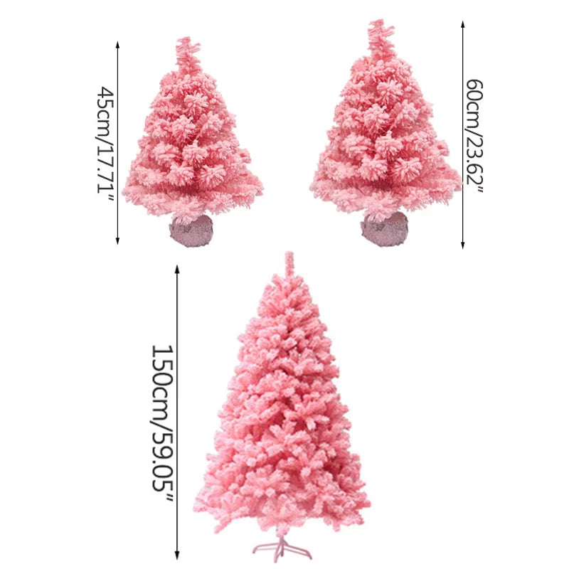 Strongwell Pink Christmas Tree Decoration Cherry Blossom Pink Christmas Tree Deluxe Encrypted Xmas Decoration for Christmas Gift