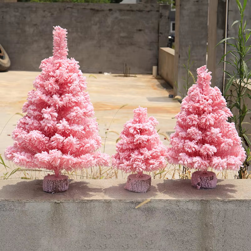 Strongwell Pink Christmas Tree Decoration Cherry Blossom Pink Christmas Tree Deluxe Encrypted Xmas Decoration for Christmas Gift