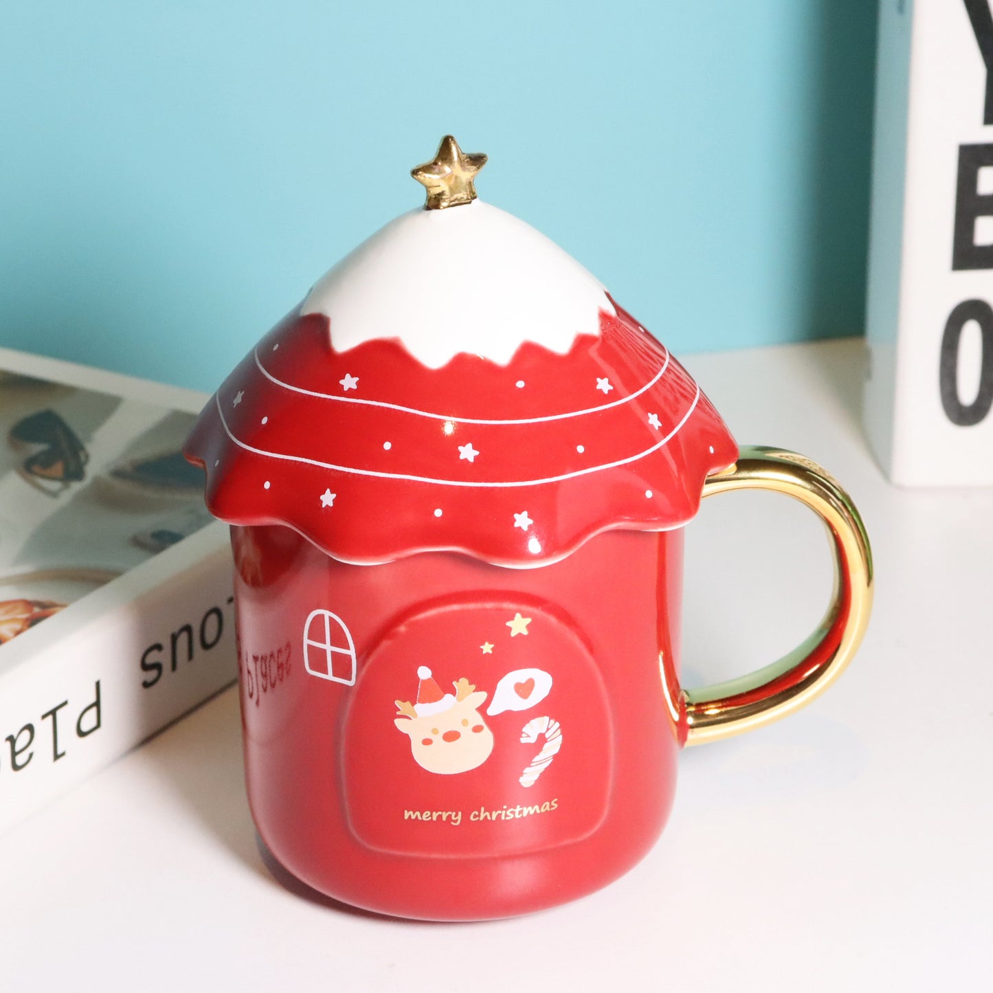 귀엽다 Korean Handmade Christmas Tree Mugs