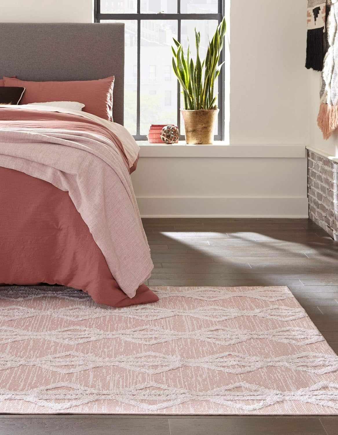 Sabrina Soto Casa Collection Rug – 2' X 3' Pink High Rug Perfect for Entryways, Kitchens, Breakfast Nooks, Accent Pieces